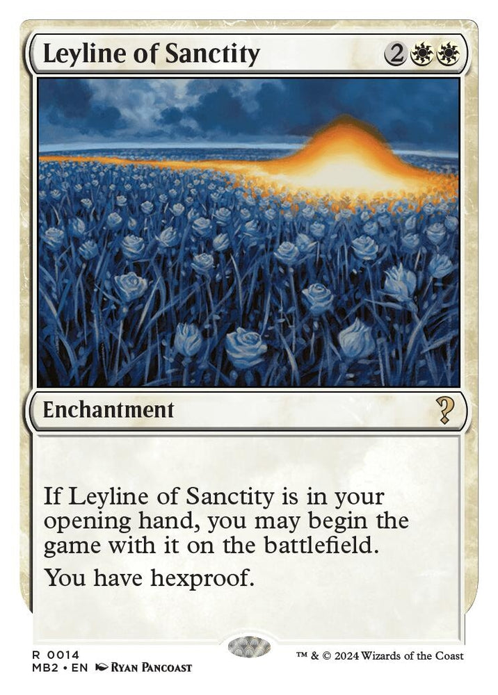 Image for Leyline of Sanctity (White Border) (14) [Mystery Booster 2]