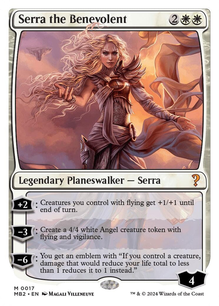 Image for Serra the Benevolent (White Border) (17) [Mystery Booster 2]