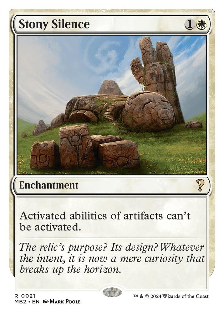 Image for Stony Silence (White Border) (21) [Mystery Booster 2]