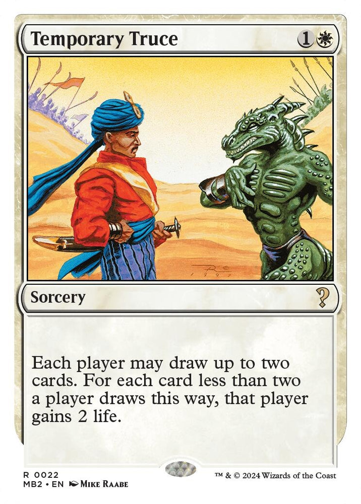 Image for Temporary Truce (White Border) (22) [Mystery Booster 2]