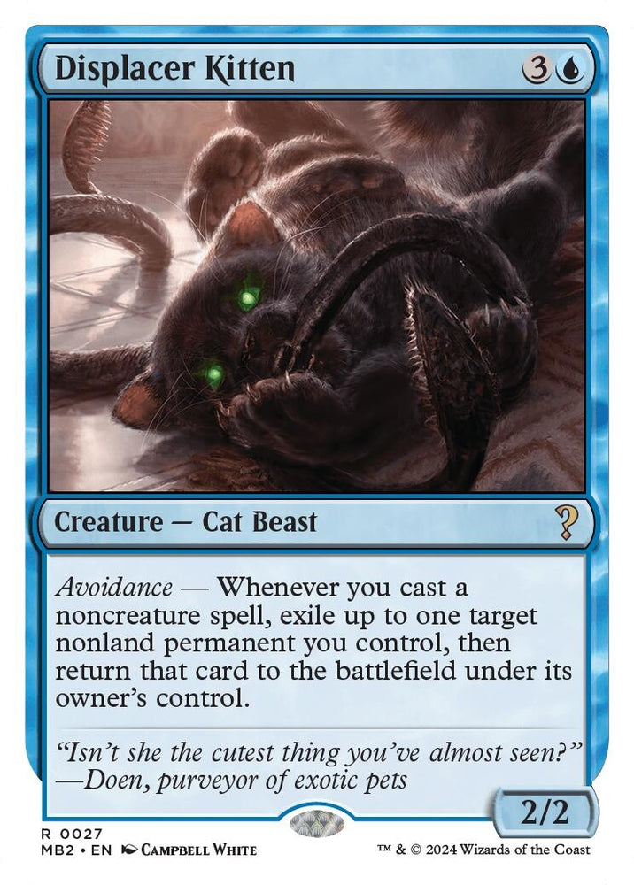 Image for Displacer Kitten (White Border) (27) [Mystery Booster 2]