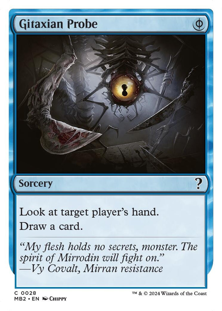 Image for Gitaxian Probe (White Border) (28) [Mystery Booster 2]