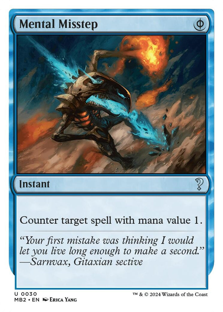 Image for Mental Misstep (White Border) (30) [Mystery Booster 2]