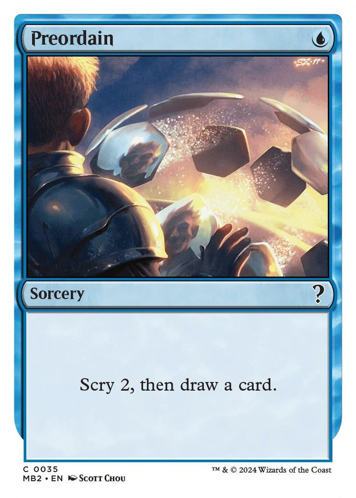 Image for Preordain (White Border) (35) [Mystery Booster 2]