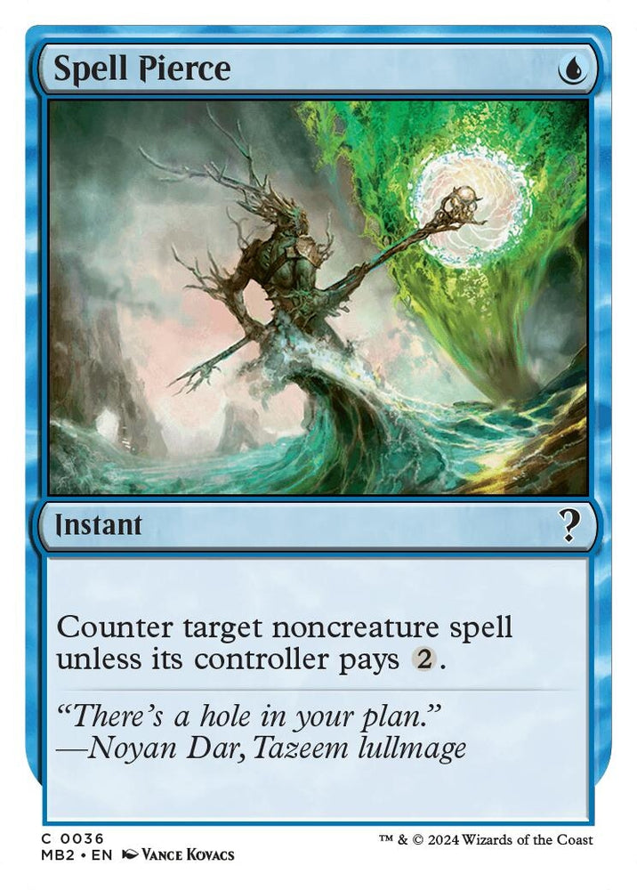 Image for Spell Pierce (White Border) (36) [Mystery Booster 2]