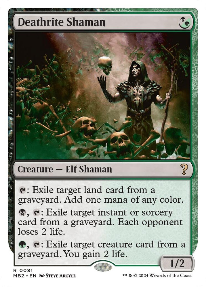 Image for Deathrite Shaman (White Border) (81) [Mystery Booster 2]