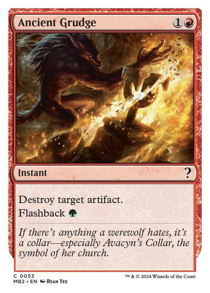Image for Ancient Grudge (White Border) (53) [Mystery Booster 2]