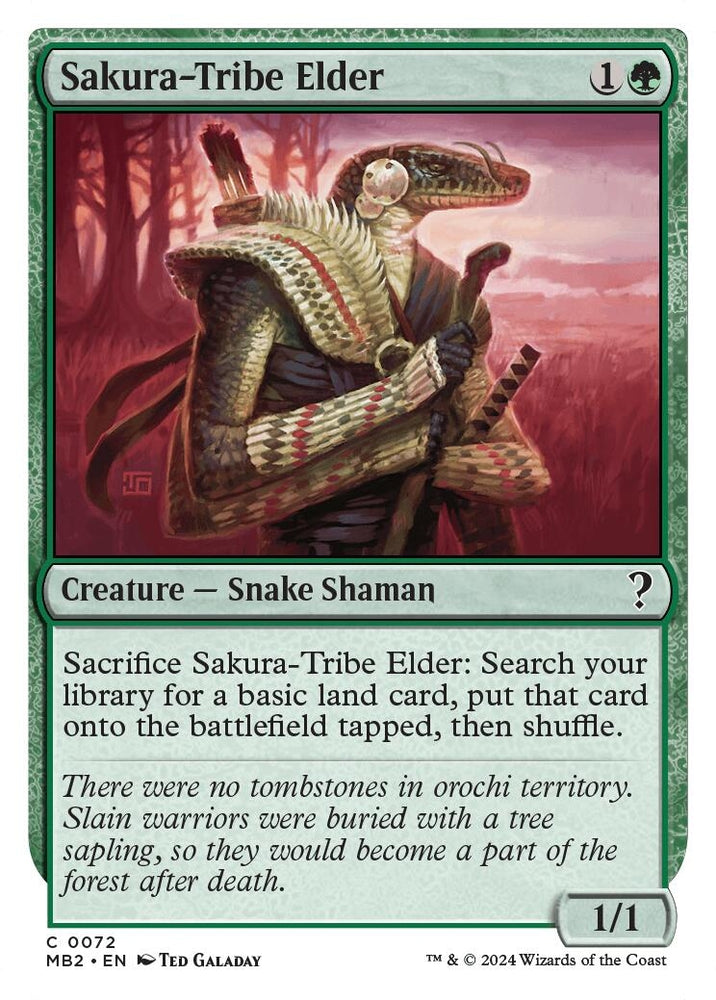 Image for Sakura-Tribe Elder (White Border) (72) [Mystery Booster 2]