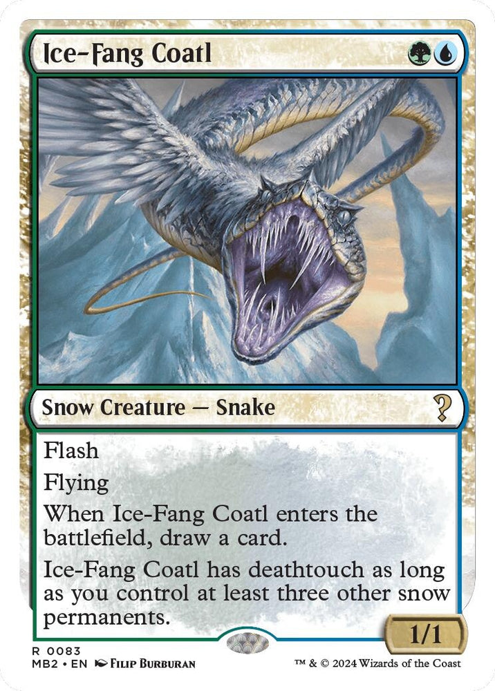 Image for Ice-Fang Coatl (White Border) (83) [Mystery Booster 2]