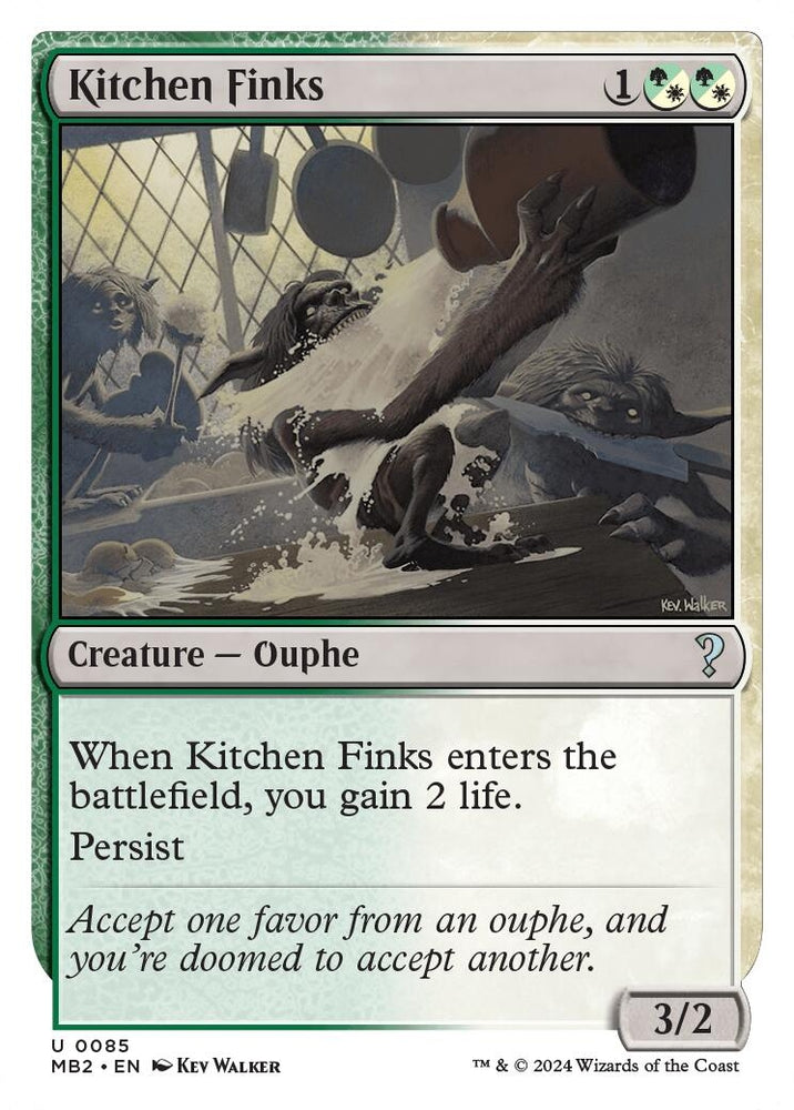 Image for Kitchen Finks (White Border) (85) [Mystery Booster 2]