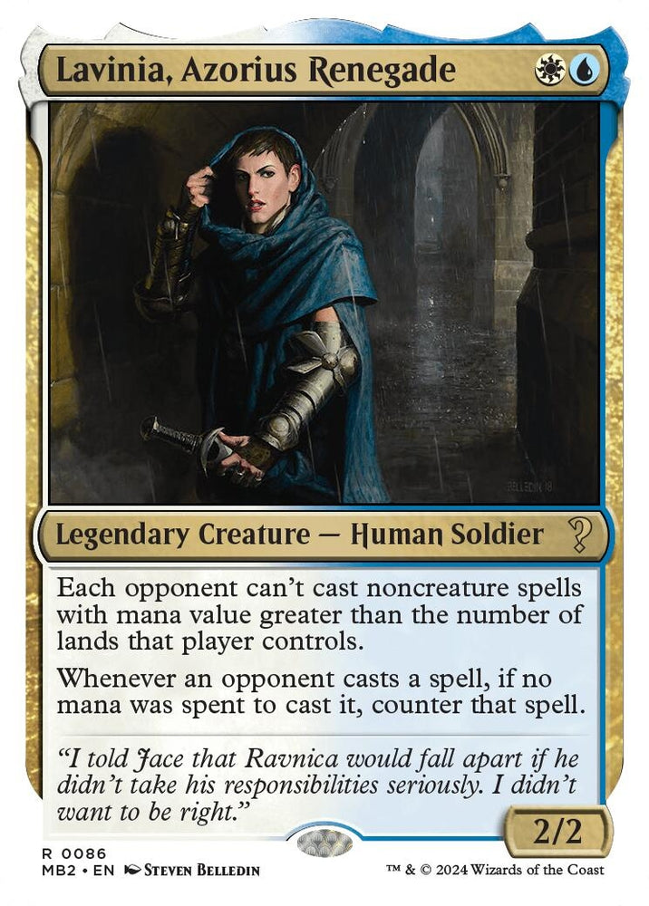Image for Lavinia, Azorius Renegade (White Border) (86) [Mystery Booster 2]
