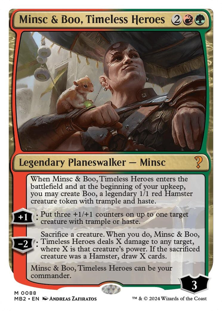 Image for Minsc & Boo, Timeless Heroes (White Border) (88) [Mystery Booster 2]