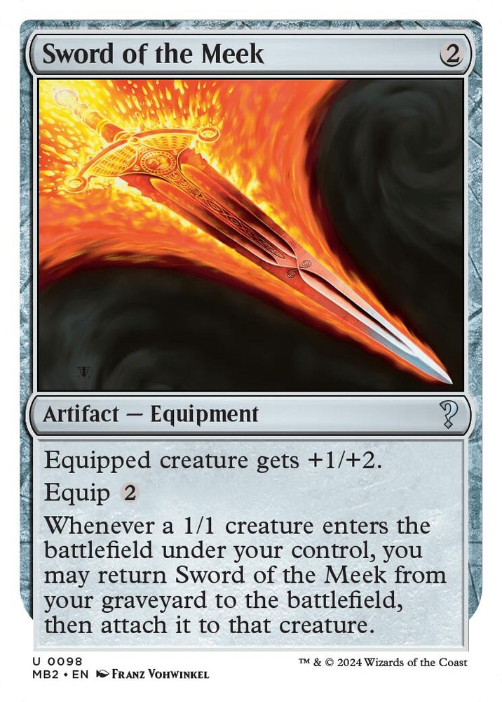 Image for Sword of the Meek (White Border) (98) [Mystery Booster 2]