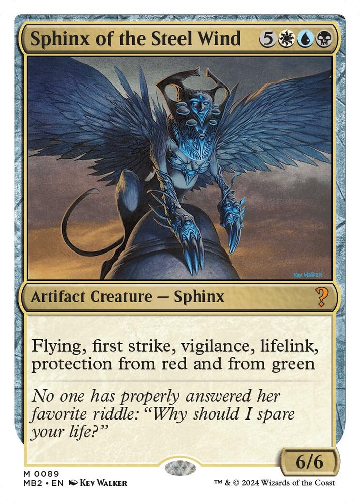 Image for Sphinx of the Steel Wind (White Border) (89) [Mystery Booster 2]