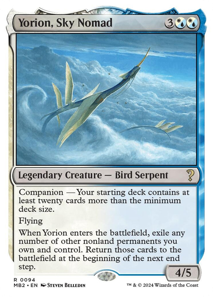 Image for Yorion, Sky Nomad (White Border) (94) [Mystery Booster 2]