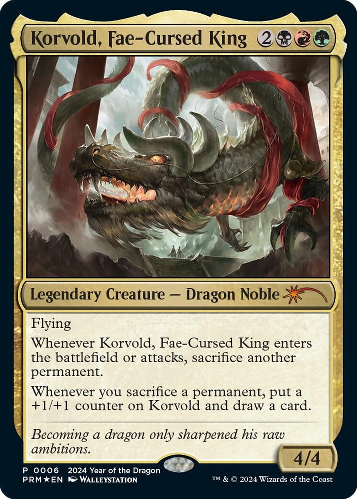 Image for Korvold, Fae-Cursed King (Year of the Dragon 2024) (6) [Standard Showdown Promos]