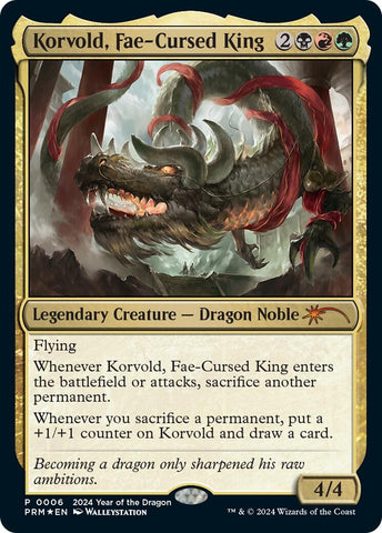 Image for Korvold, Fae-Cursed King (Year of the Dragon 2024) (6) [Standard Showdown Promos]