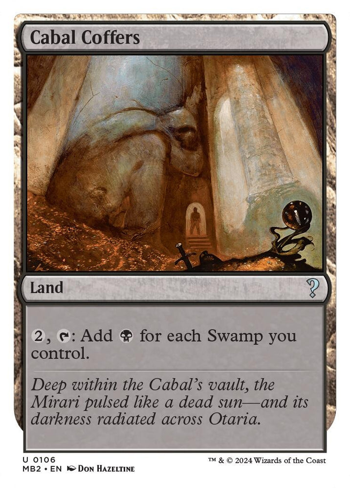 Image for Cabal Coffers (White Border) (106) [Mystery Booster 2]