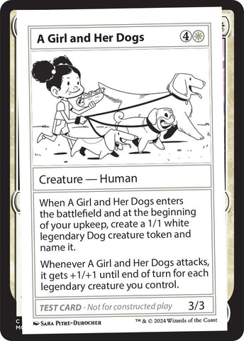Image for A Girl and Her Dogs [Mystery Booster 2 Playtest Cards]