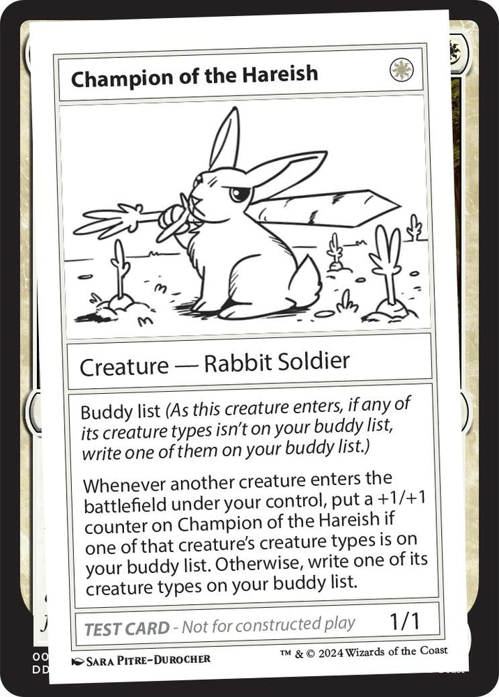 Image for Champion of the Hareish [Mystery Booster 2 Playtest Cards]