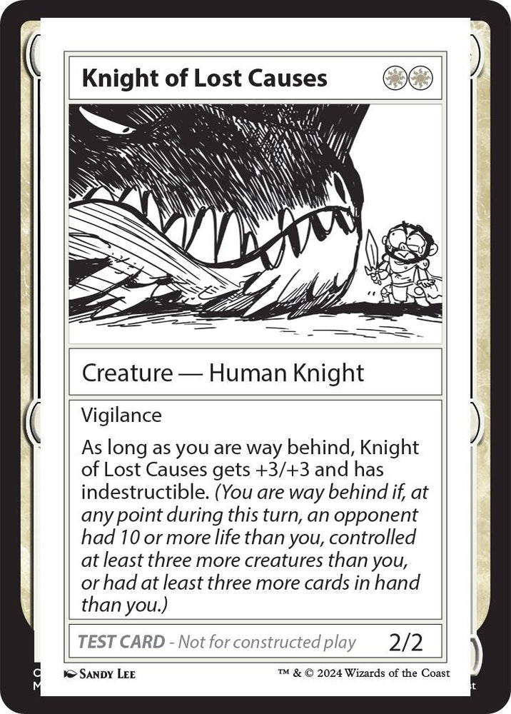 Image for Knight of Lost Causes [Mystery Booster 2 Playtest Cards]