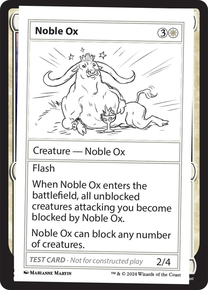 Image for Noble Ox [Mystery Booster 2 Playtest Cards]