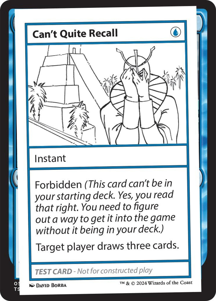 Image for Can't Quite Recall [Mystery Booster 2 Playtest Cards]