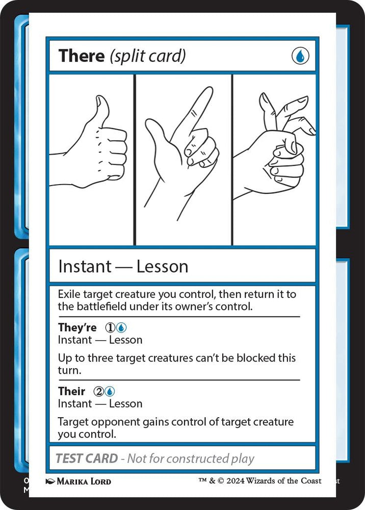 Image for There (split card) [Mystery Booster 2 Playtest Cards]