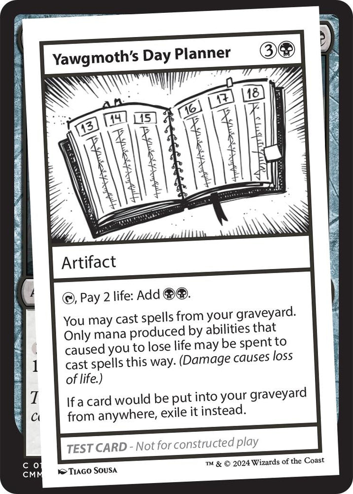 Image for Yawgmoth's Day Planner [Mystery Booster 2 Playtest Cards]