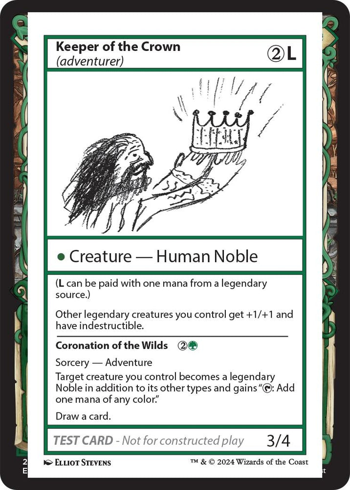 Image for Keeper of the Crown (adventurer) [Mystery Booster 2 Playtest Cards]