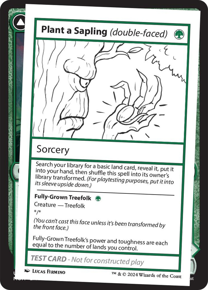 Image for Plant a Sapling (double-faced) [Mystery Booster 2 Playtest Cards]