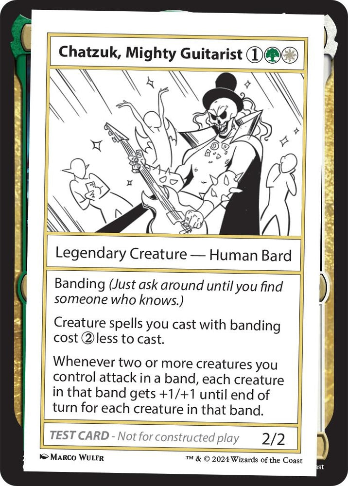 Image for Chatzuk, Mighty Guitarist [Mystery Booster 2 Playtest Cards]