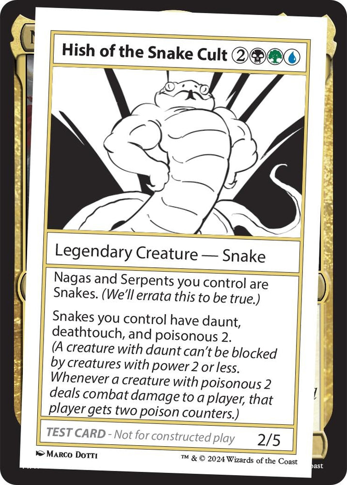 Image for Hish of the Snake Cult [Mystery Booster 2 Playtest Cards]