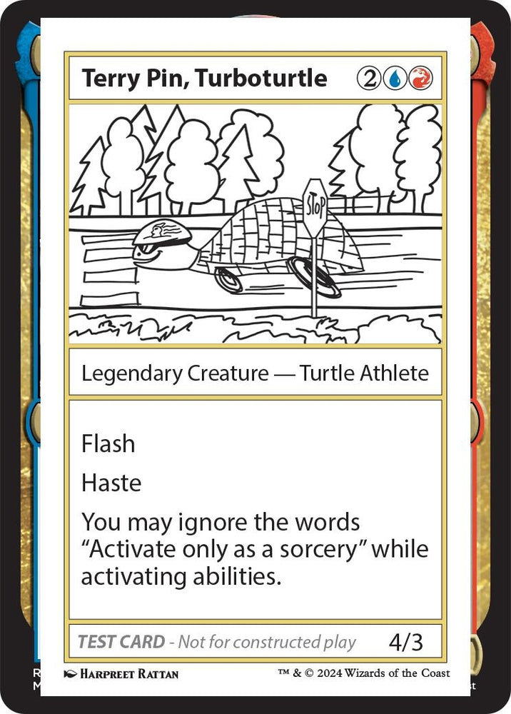Image for Terry Pin, Turboturtle [Mystery Booster 2 Playtest Cards]