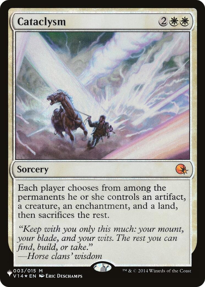 Image for Cataclysm (3) [The List Reprints]