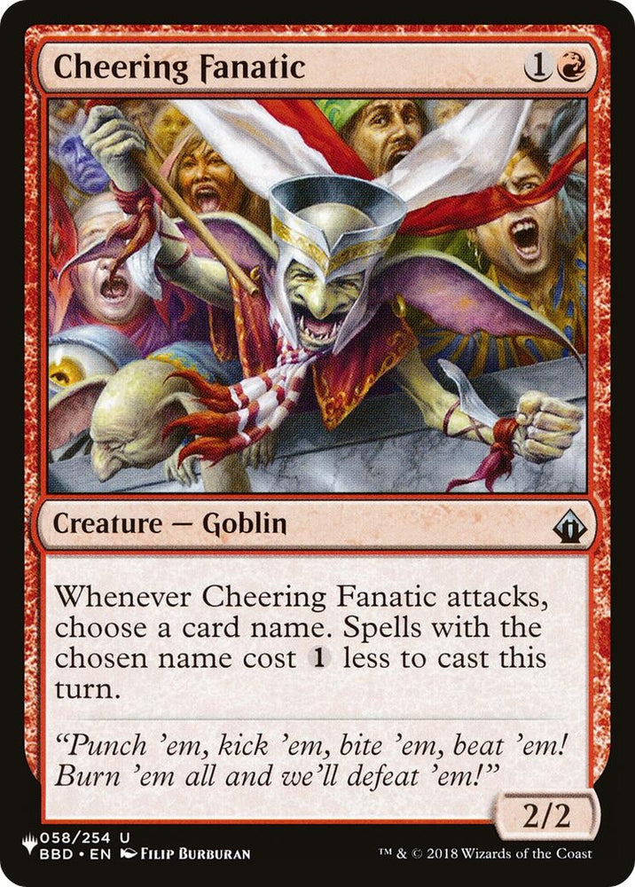 Image for Cheering Fanatic (58) [The List Reprints]