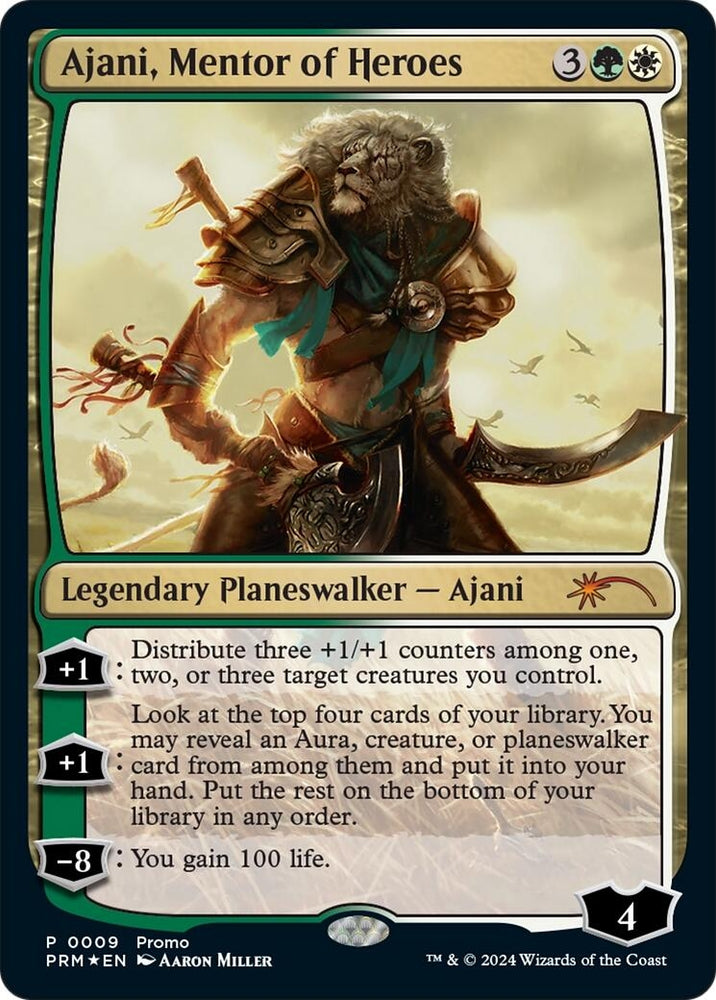 Image for Ajani, Mentor of Heroes (Deluxe Commander Kit) (9) [UMP]