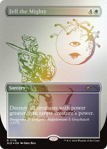 Image for Fell the Mighty (Rainbow Foil) (1778) [Secret Lair Drop Series]