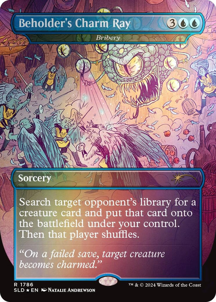 Image for Beholder's Charm Ray - Bribery (Rainbow Foil) (1786) [Secret Lair Drop Series]