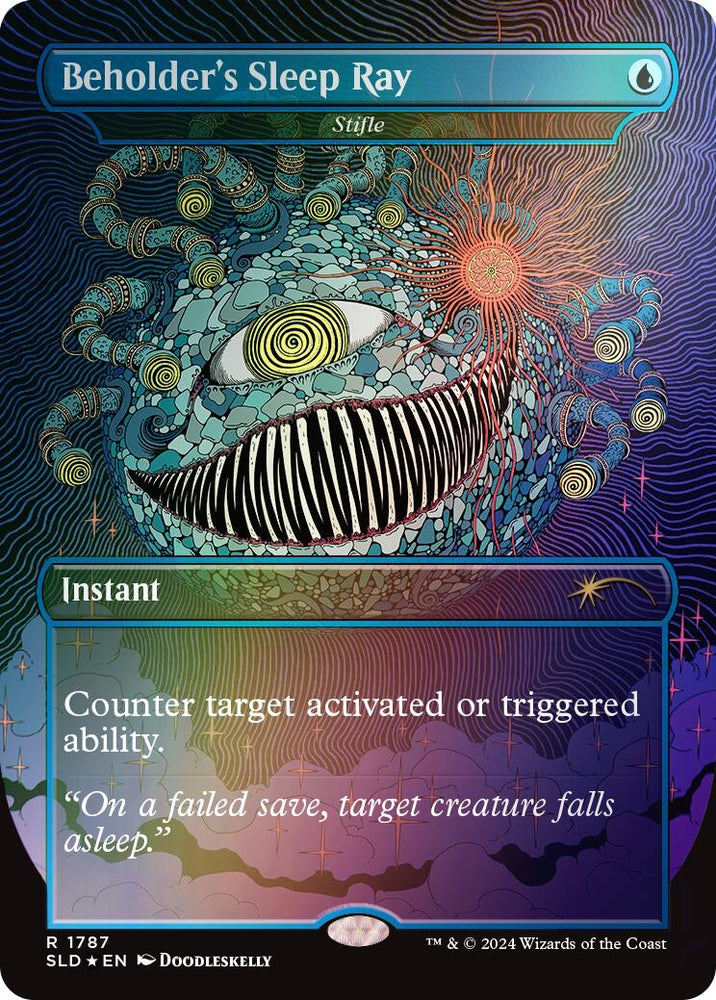 Image for Beholder's Sleep Ray - Stifle (Rainbow Foil) (1787) [Secret Lair Drop Series]