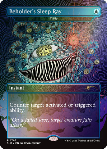Image for Beholder's Sleep Ray - Stifle (Rainbow Foil) (1787) [Secret Lair Drop Series]