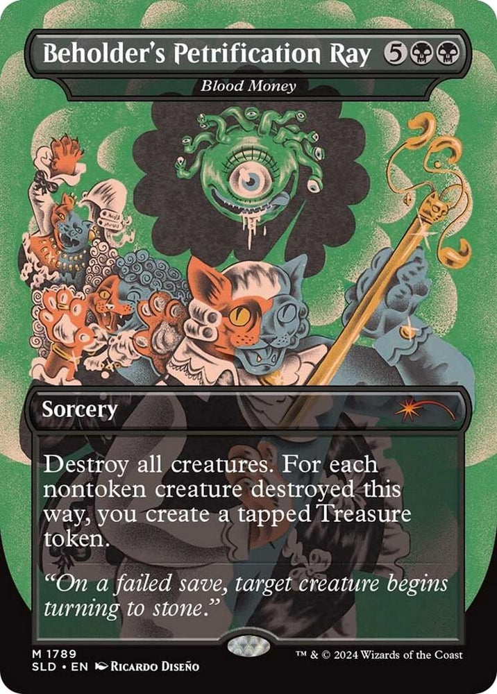 Image for Beholder's Petrification Ray - Blood Money (1789) [Secret Lair Drop Series]