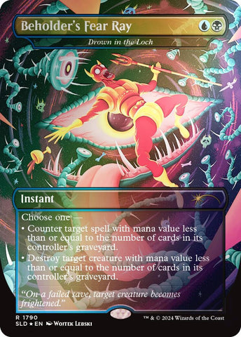Image for Beholder's Fear Ray - Drown in the Loch (Rainbow Foil) (1790) [Secret Lair Drop Series]