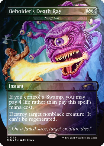 Image for Beholder's Death Ray - Snuff Out (Rainbow Foil) (1792) [Secret Lair Drop Series]