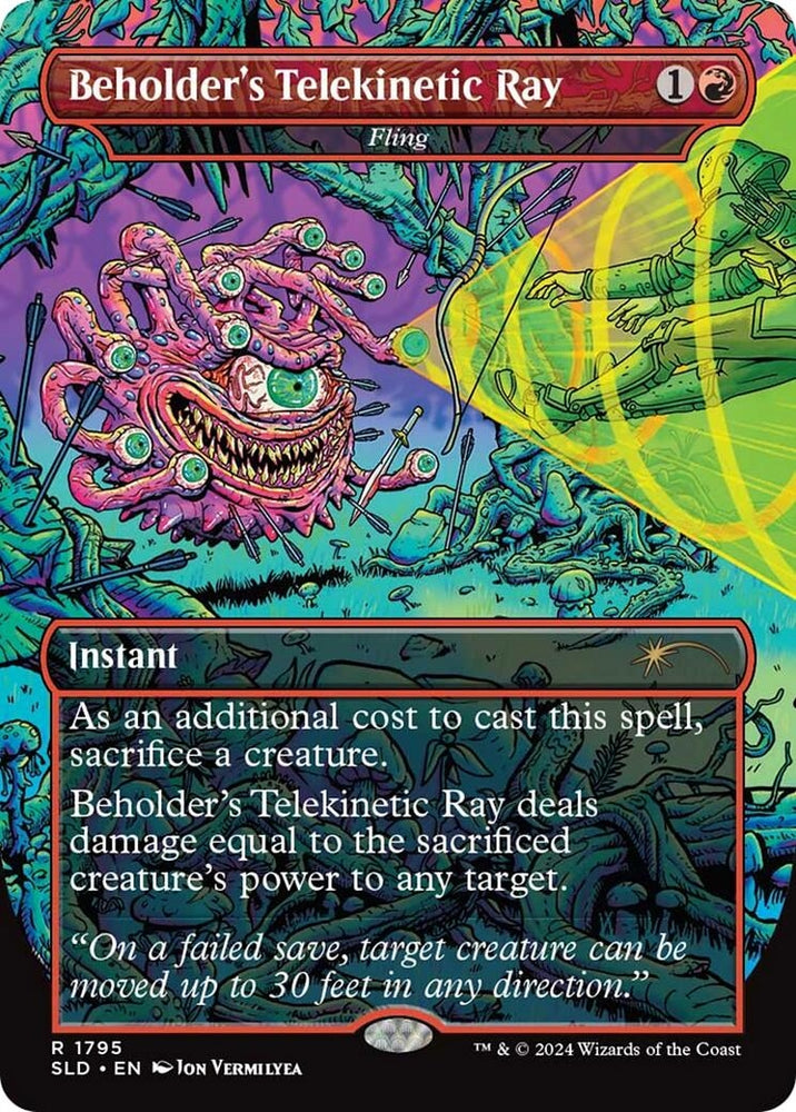 Image for Beholder's Telekinetic Ray - Fling (1795) [Secret Lair Drop Series]