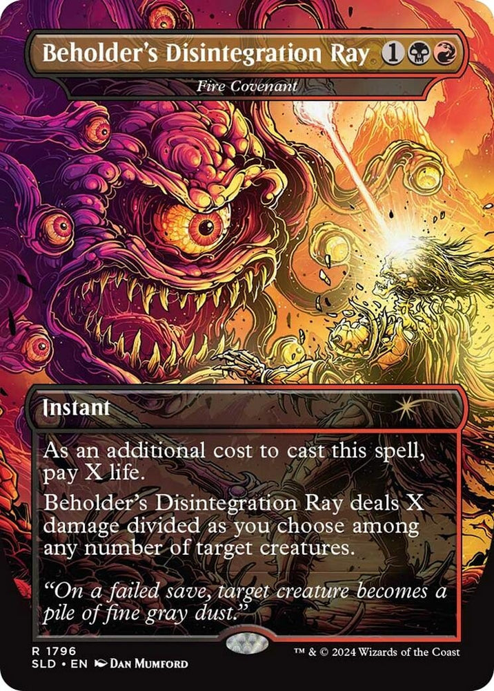 Image for Beholder's Disintegration Ray - Fire Covenant (1796) [Secret Lair Drop Series]
