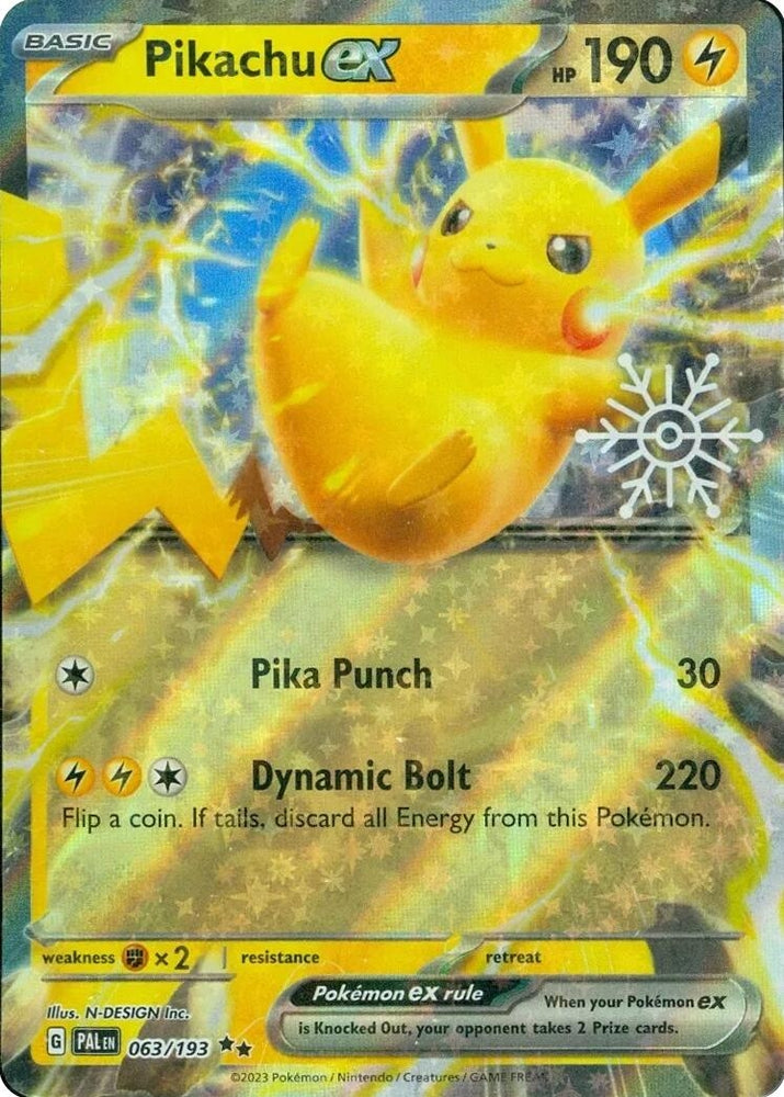 Pikachu ex (Holiday Calendar) (063/193) (Miscellaneous Cards & Products)