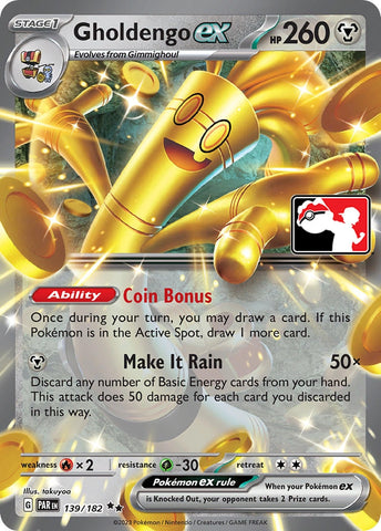 Image for Gholdengo ex (139/182) [Prize Pack Series Cards]