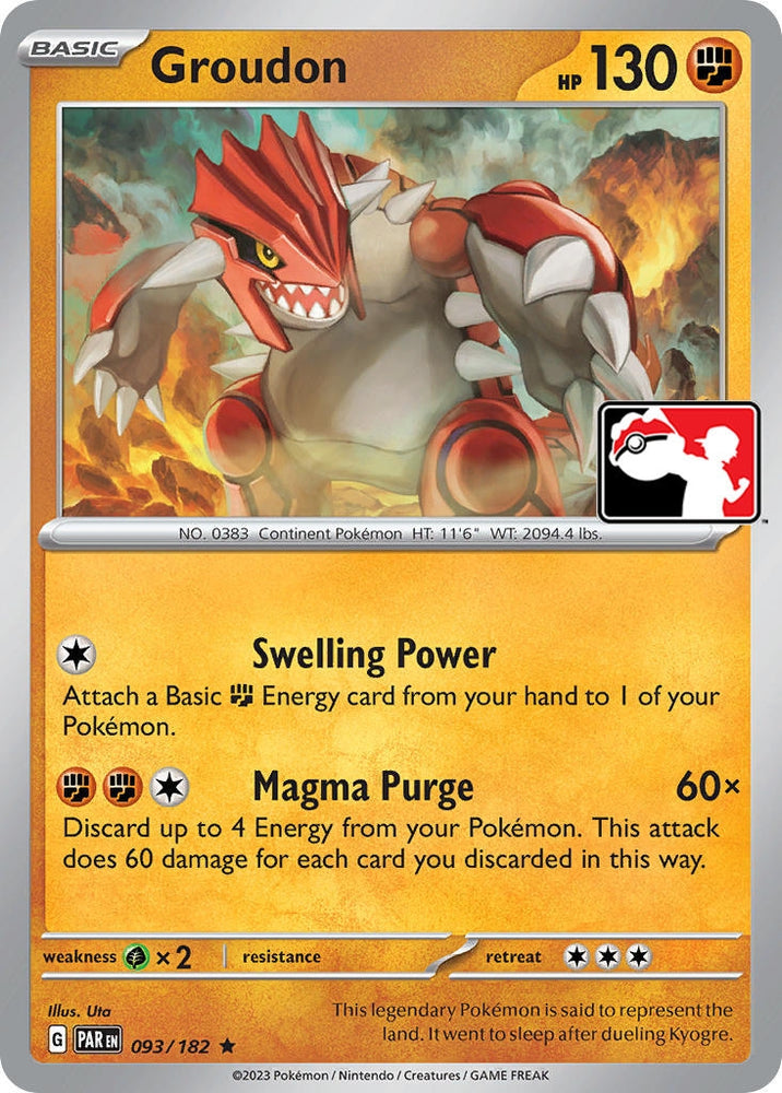 Image for Groudon (093/182) [Prize Pack Series Cards]