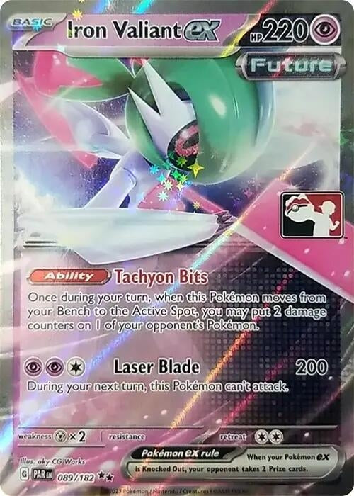 Image for Iron Valiant ex (089/182) [Prize Pack Series Cards]